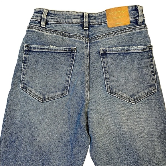 Stradivarius The Original Mom Slim Ripped Jean - Picture 6 of 10